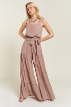 Load image into Gallery viewer, ELASTIC STRAP TIERED JUMPSUIT
