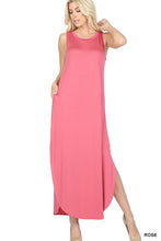 Load image into Gallery viewer, Viscose Sleeveless Maxi Dress
