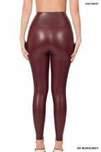 Load image into Gallery viewer, High Rise Faux Leather Leggings
