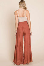 Load image into Gallery viewer, Tie front ruched waist back pants
