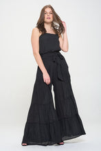 Load image into Gallery viewer, ELASTIC STRAP TIERED JUMPSUIT
