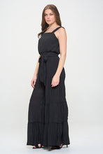 Load image into Gallery viewer, ELASTIC STRAP TIERED JUMPSUIT
