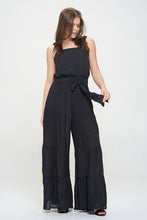 Load image into Gallery viewer, ELASTIC STRAP TIERED JUMPSUIT
