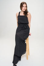 Load image into Gallery viewer, ELASTIC STRAP TIERED JUMPSUIT
