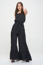 Load image into Gallery viewer, ELASTIC STRAP TIERED JUMPSUIT
