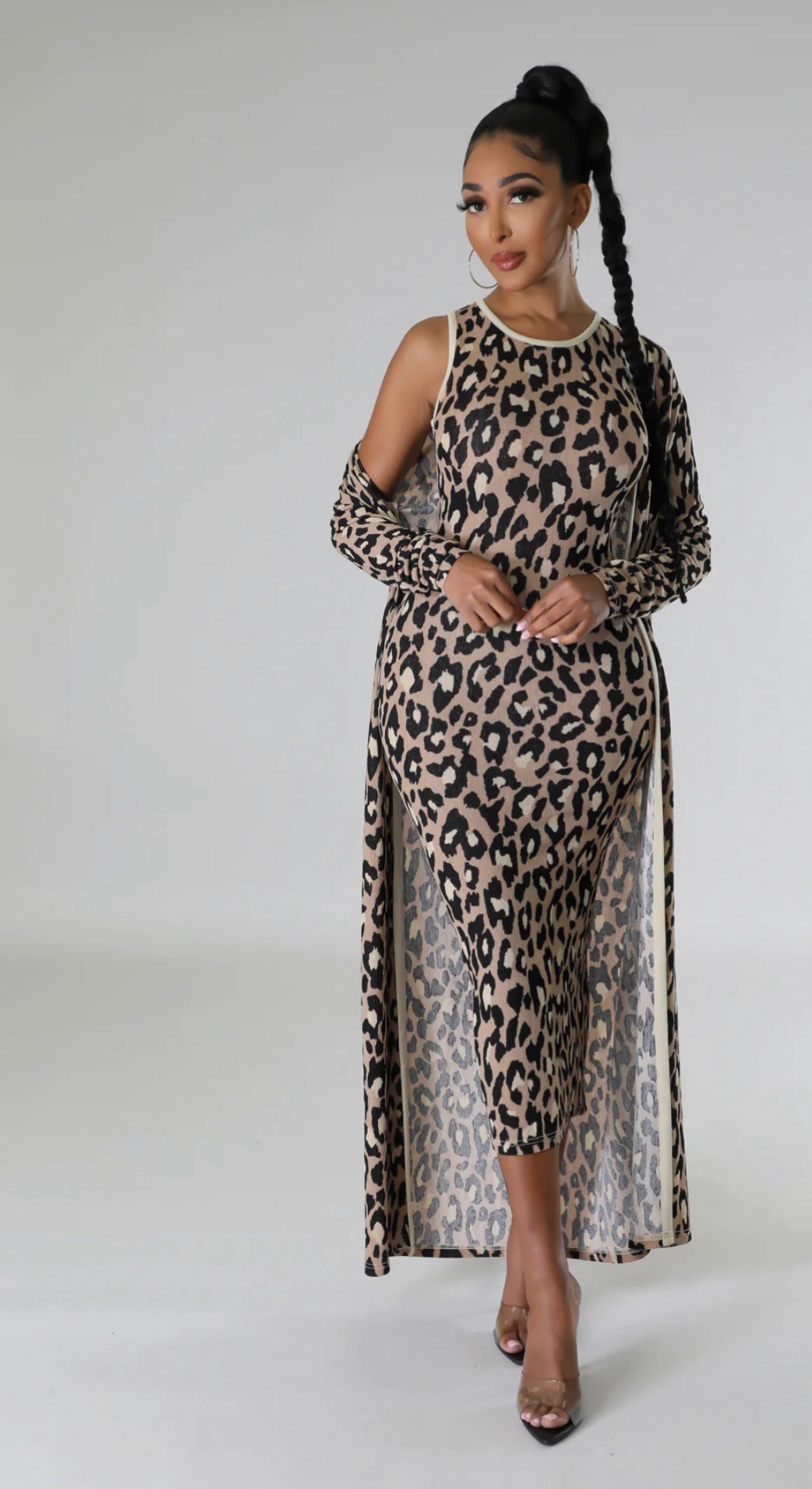 Leopard 2pc Dress