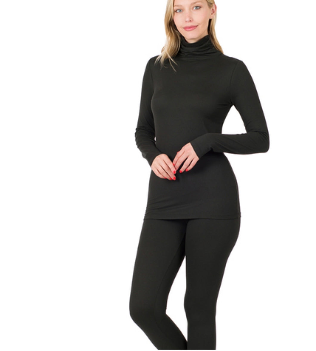 Mock Neck & Leggings Set