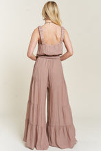 Load image into Gallery viewer, ELASTIC STRAP TIERED JUMPSUIT
