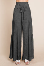 Load image into Gallery viewer, Tie front ruched waist back pants
